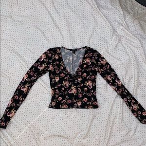 Forever 21 floral crop top